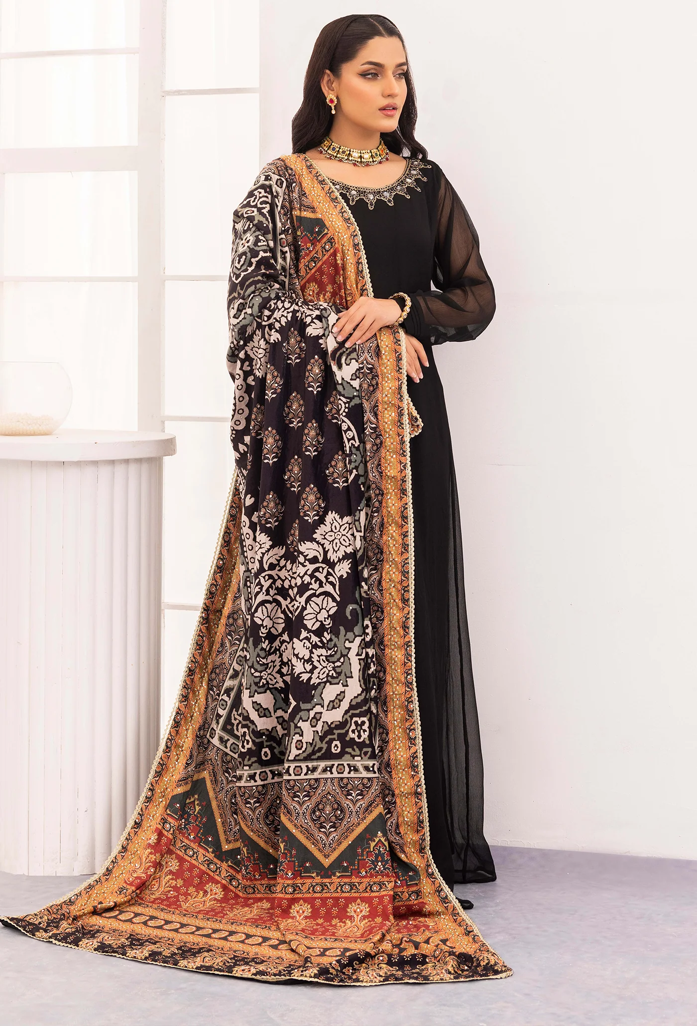 Adan's Velvet- Shawl 5446 - Image 2