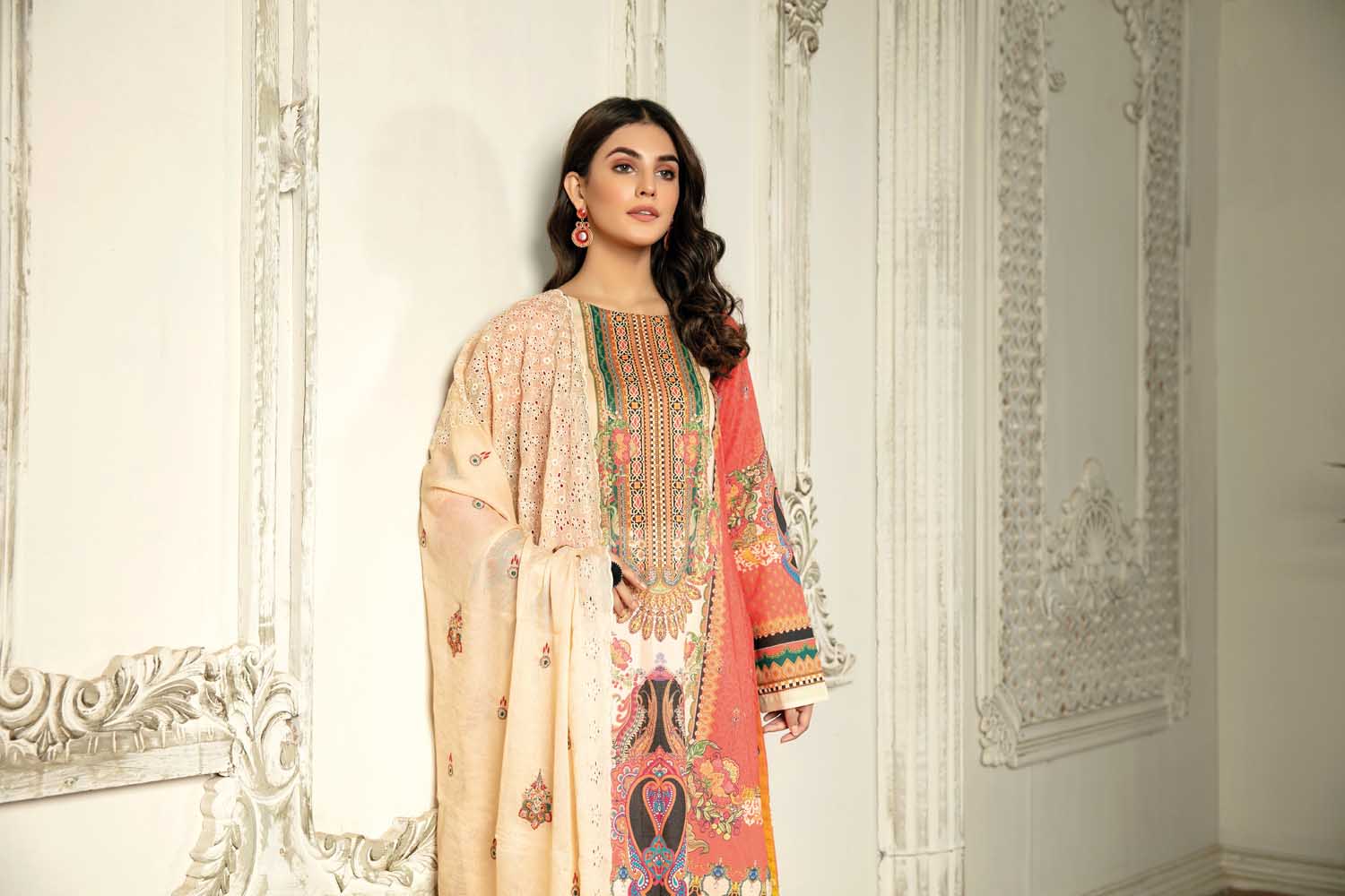 Adorable - Digital Printed & Embroidered Lawn 3PC - Image 3