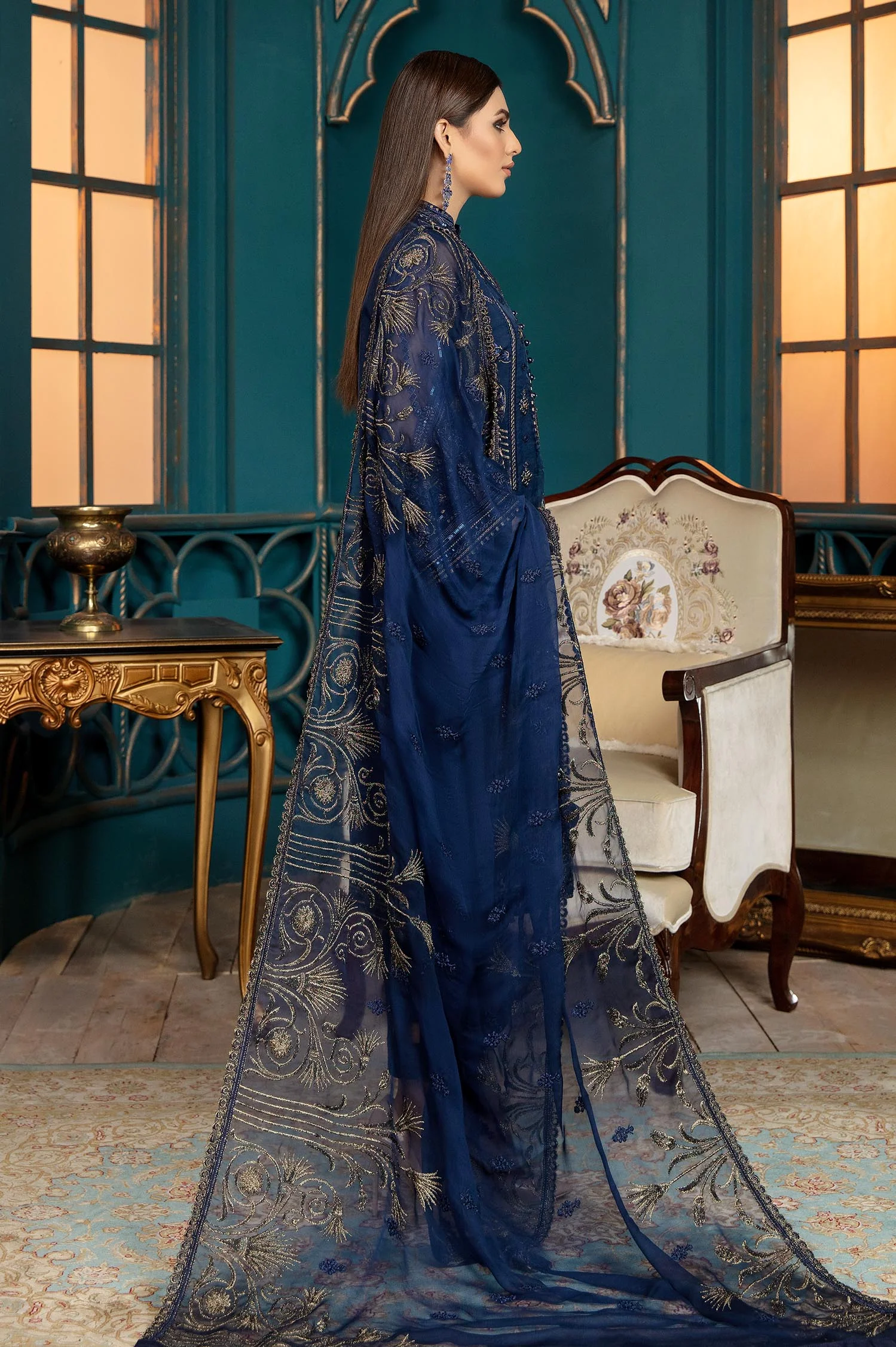 Aegean Denim - Luxury Pret 4PC - Image 2