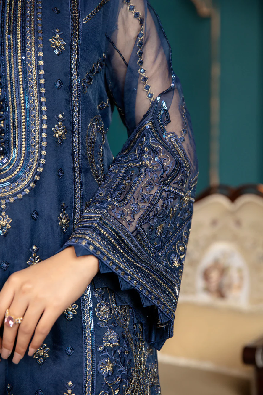 Aegean Denim - Luxury Pret 4PC - Image 6