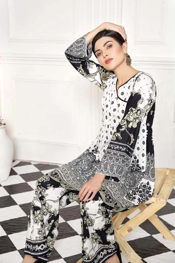 Alcea Rosa - Digital Printed Cambric 2PC - Image 3