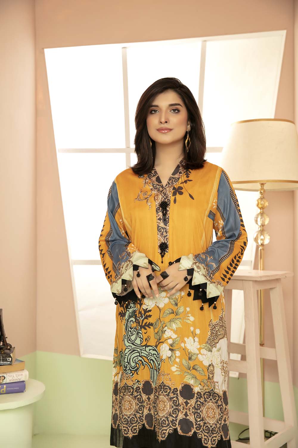 Arshi - Printed Stitch Kurti - Image 2