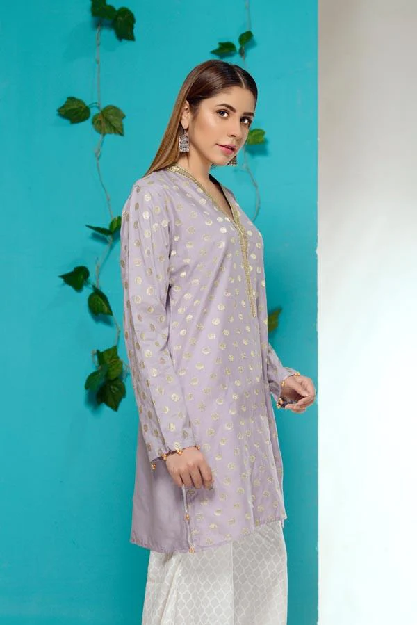 Azaleas - Embroidered Lawn Kurti - Image 2