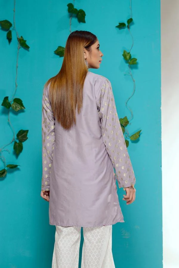 Azaleas - Embroidered Lawn Kurti - Image 3
