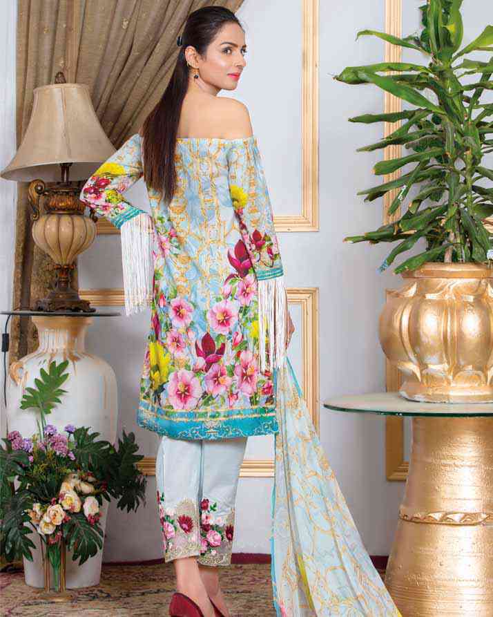 BABY BLUE (Lawn - 3 Piece) - Image 2