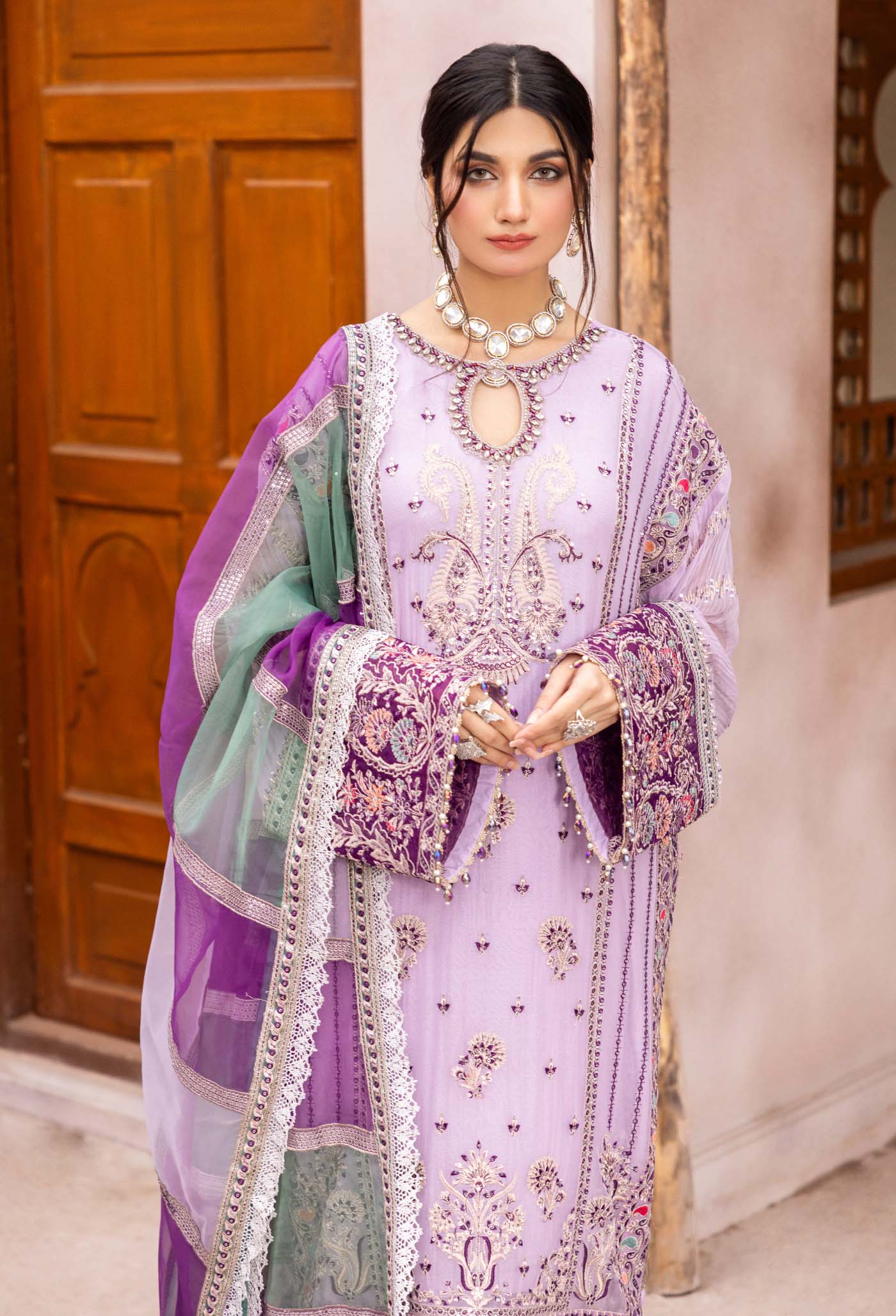 Bag E Bahaar - Luxury Embroidered Chiffon - Image 4