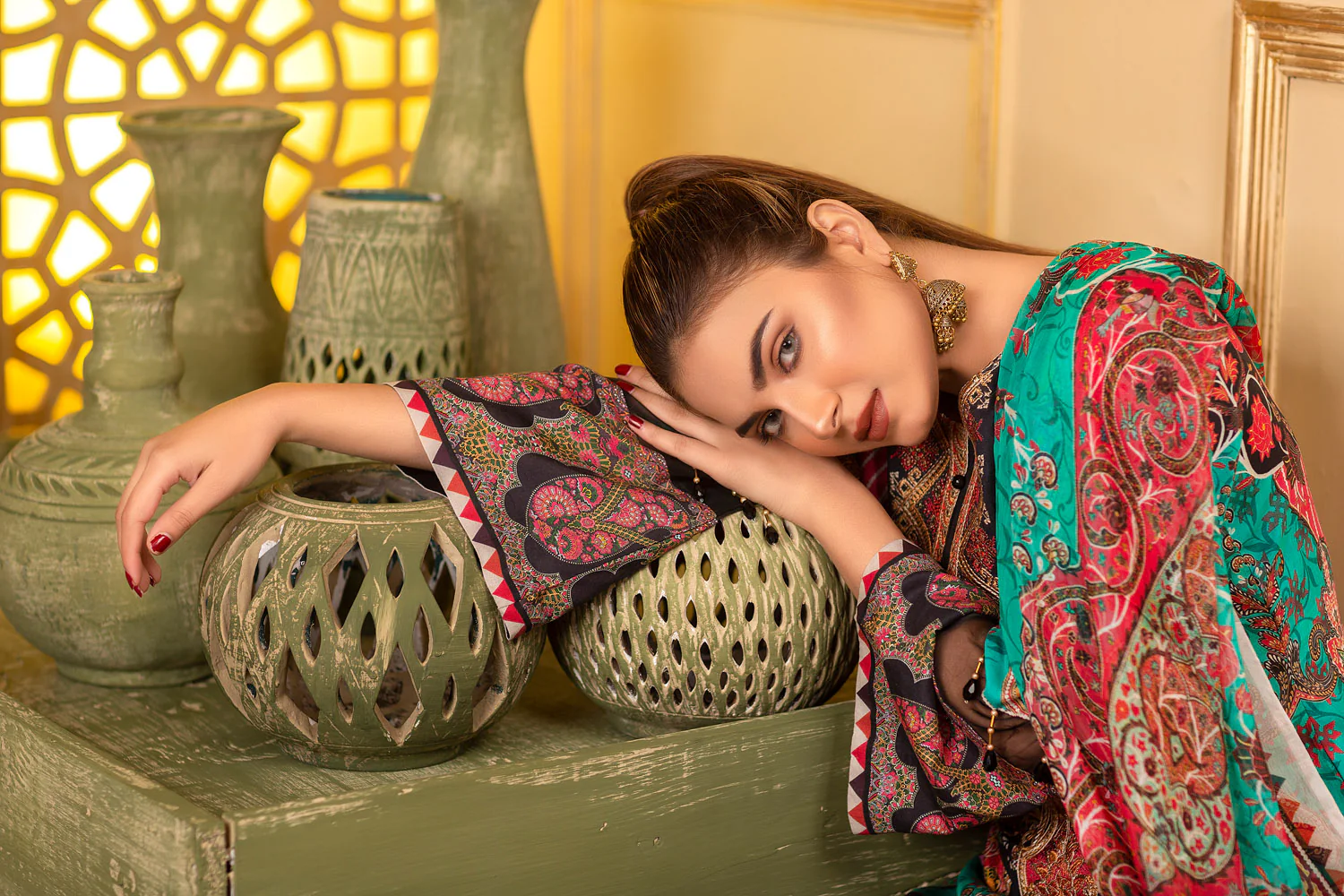 Balsamic - Digital Printed and Embroidered Suvic Lawn 3PC - Image 3