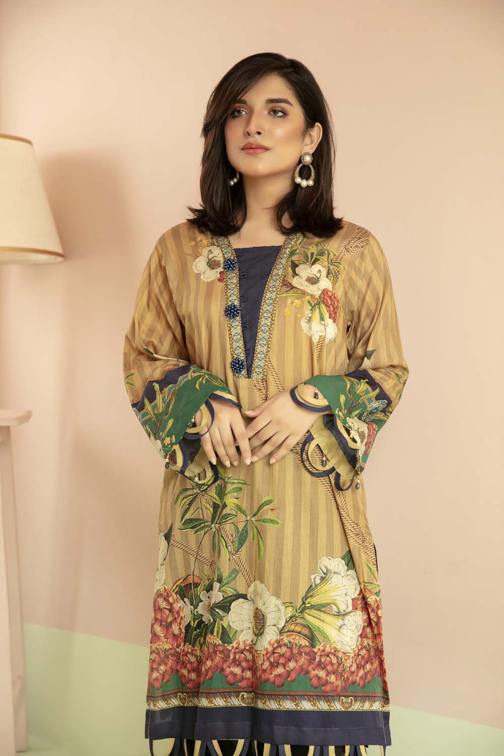 Berish - Printed Stitch Kurti - Image 2