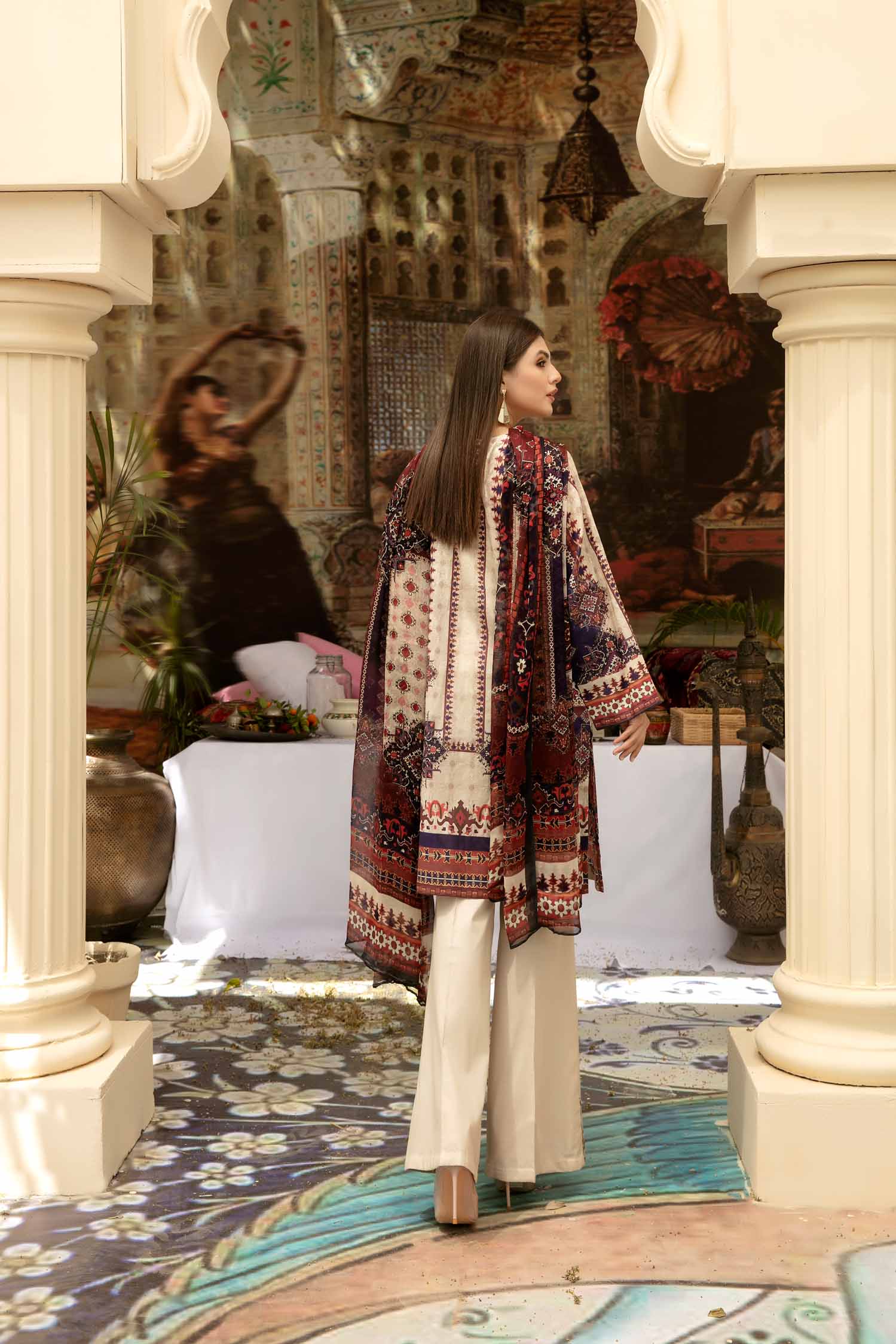Bezlit - Digital Printed & Embroidered Lawn 3 piece - Image 3