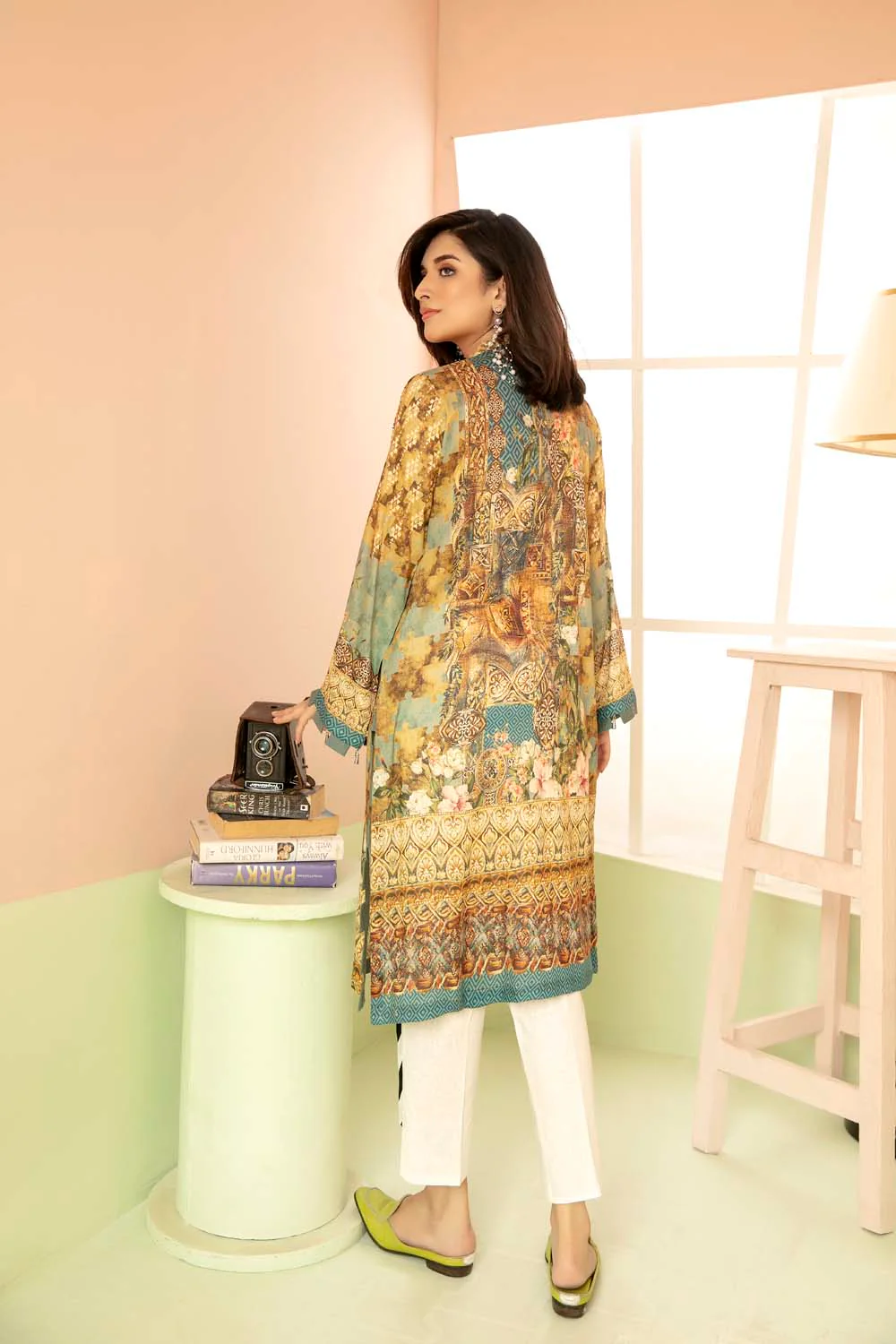 Bistre - Printed Stitch Kurti - Image 2