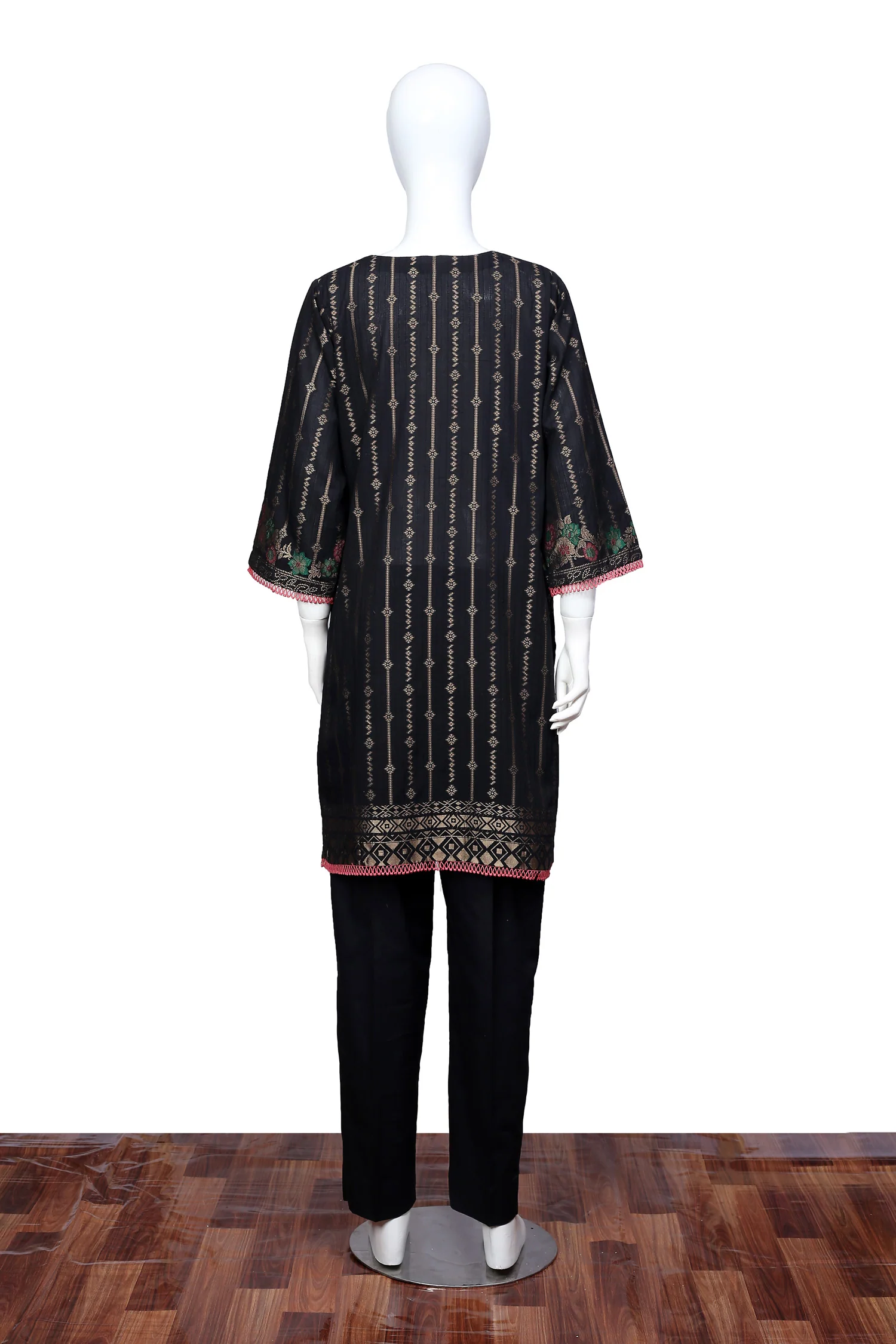 Black 09 - Ready To Wear Jacquard Shirt - Image 2