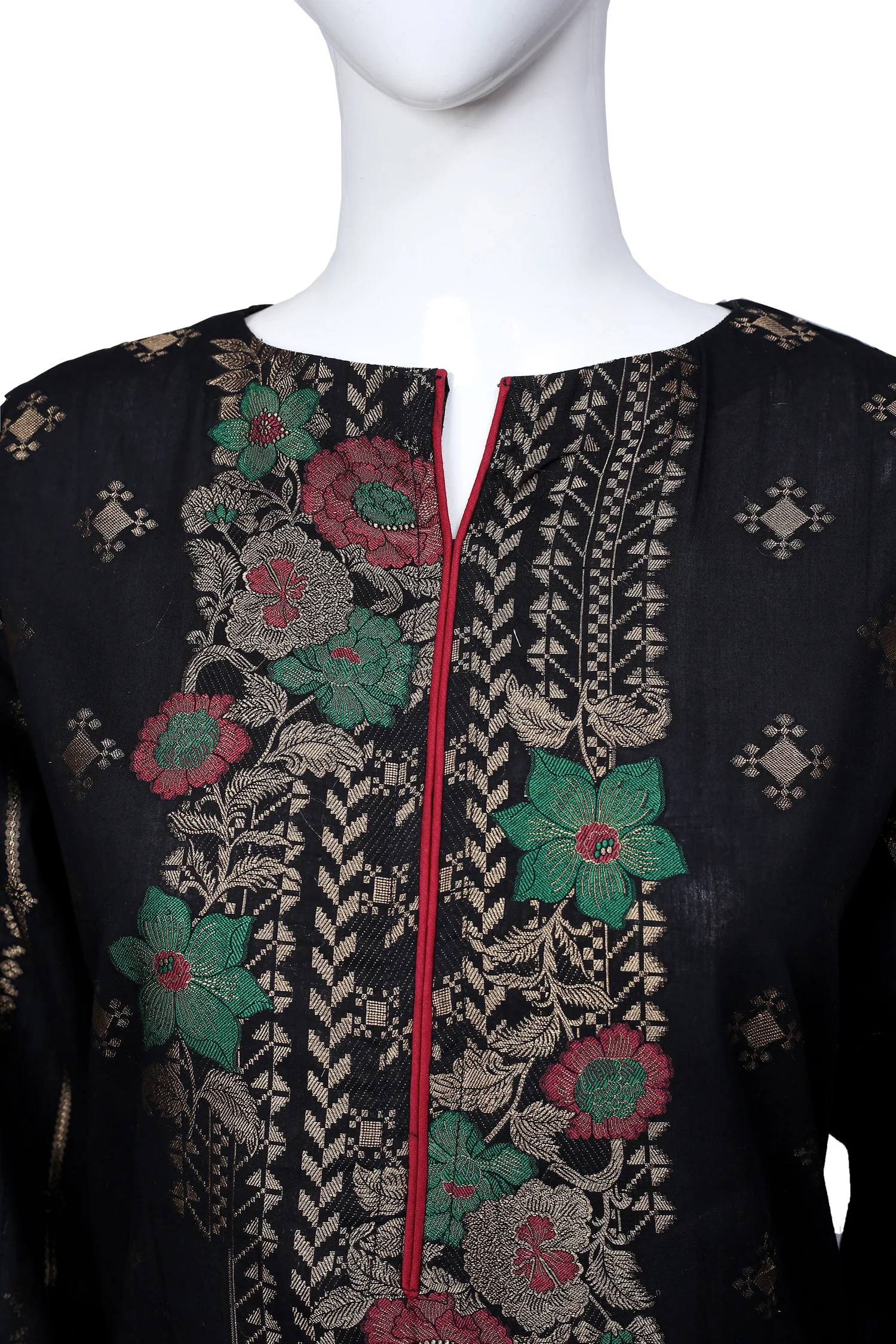 Black 09 - Ready To Wear Jacquard Shirt - Image 3