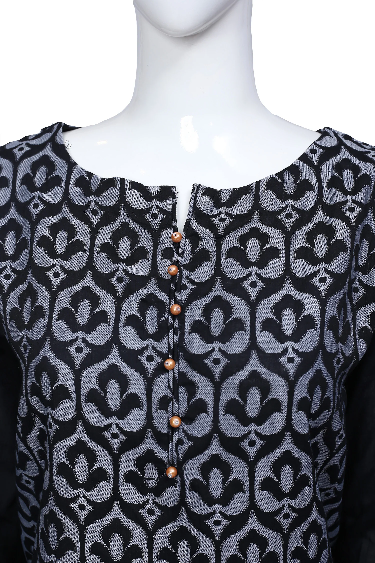 Black 14 - Ready To Wear Jacquard Shirt - Image 2