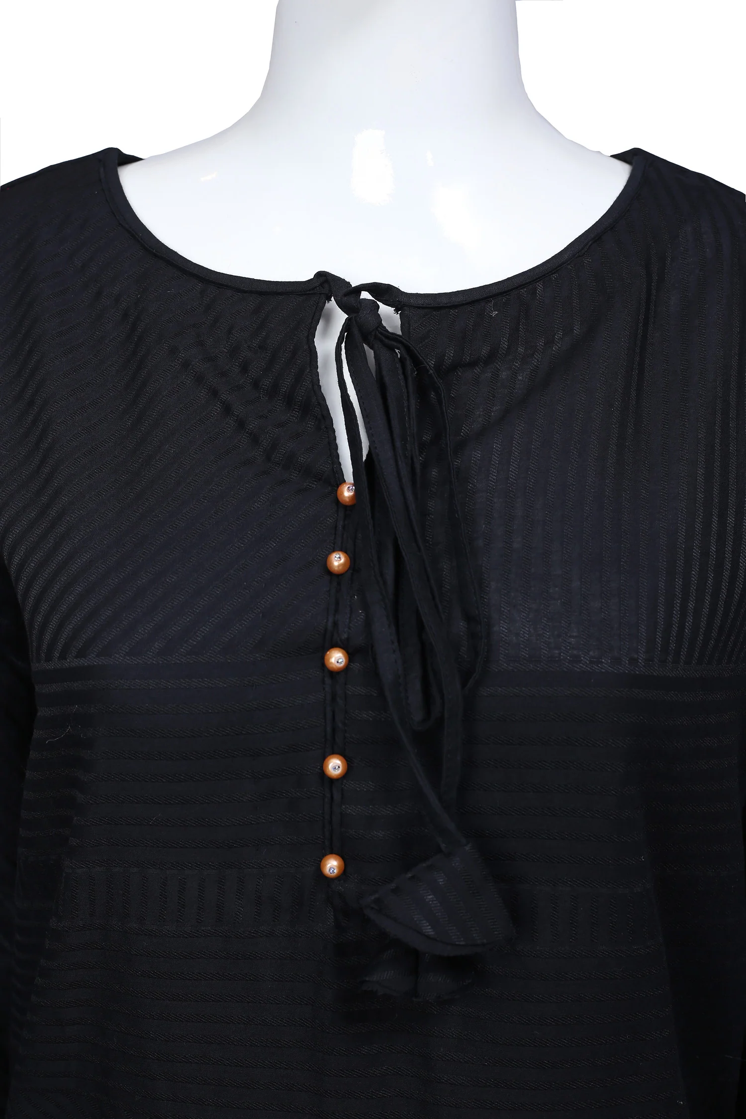 Black 15 - Ready To Wear Jacquard Shirt - Image 3
