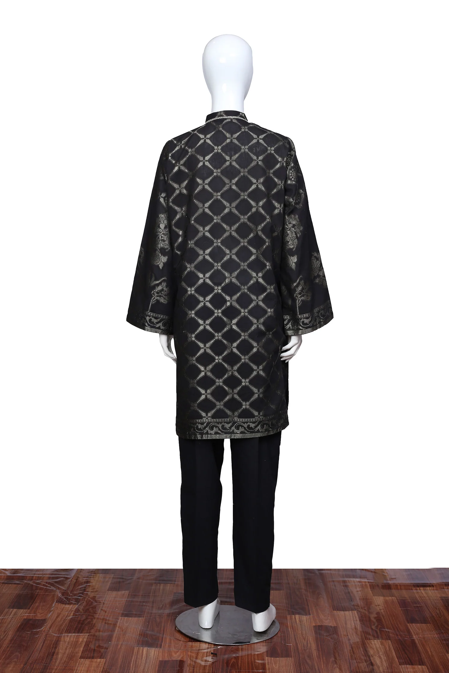 Black 16 - Ready To Wear Jacquard Shirt - Image 3