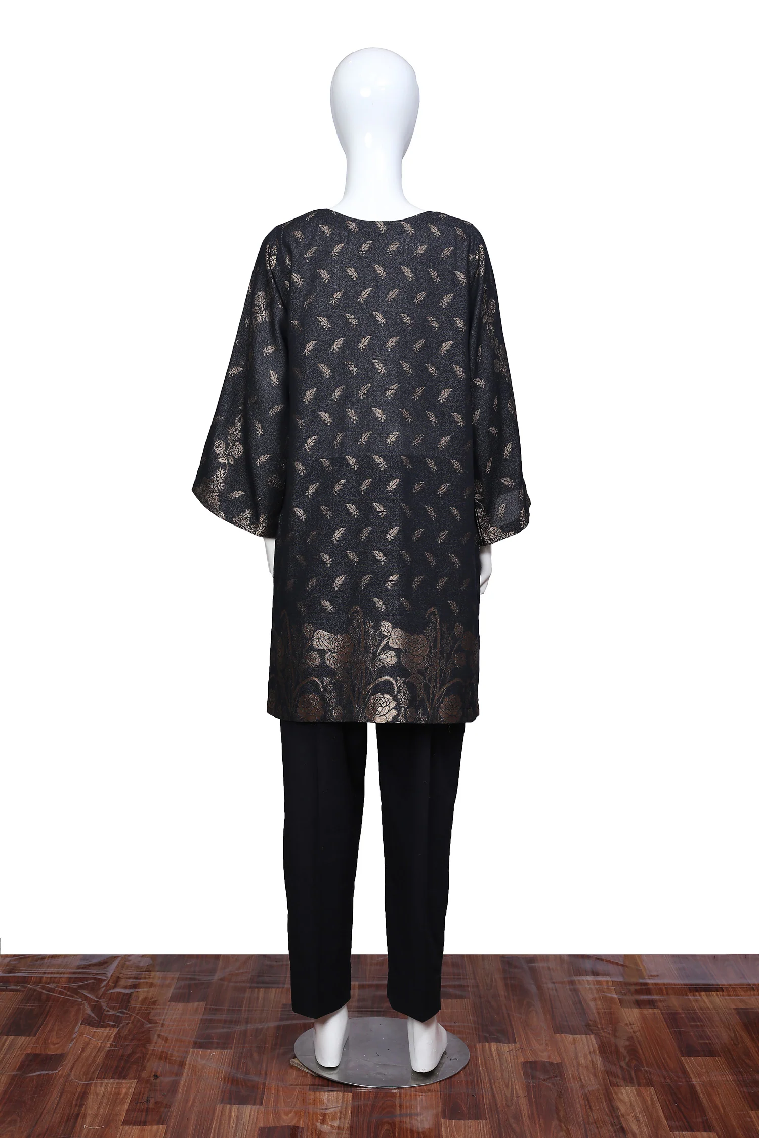 Black 28 - Ready To Wear Jacquard Shirt - Image 3