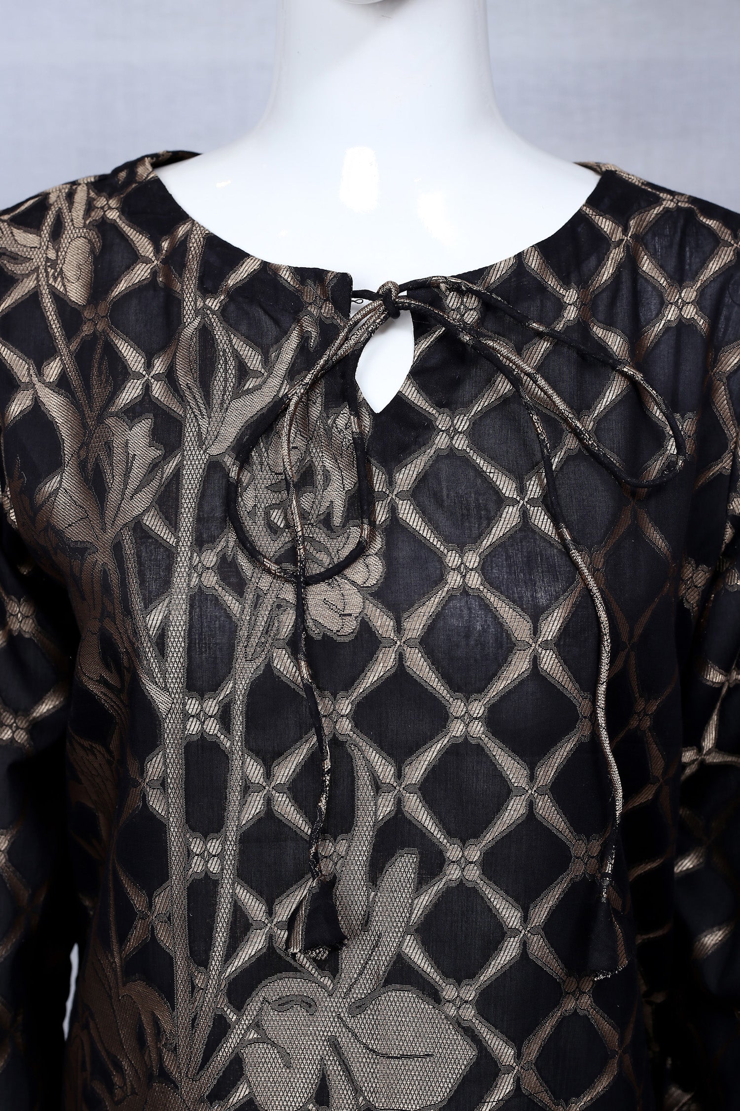 Black 35 - Ready To Wear Jacquard Shirt - Image 3
