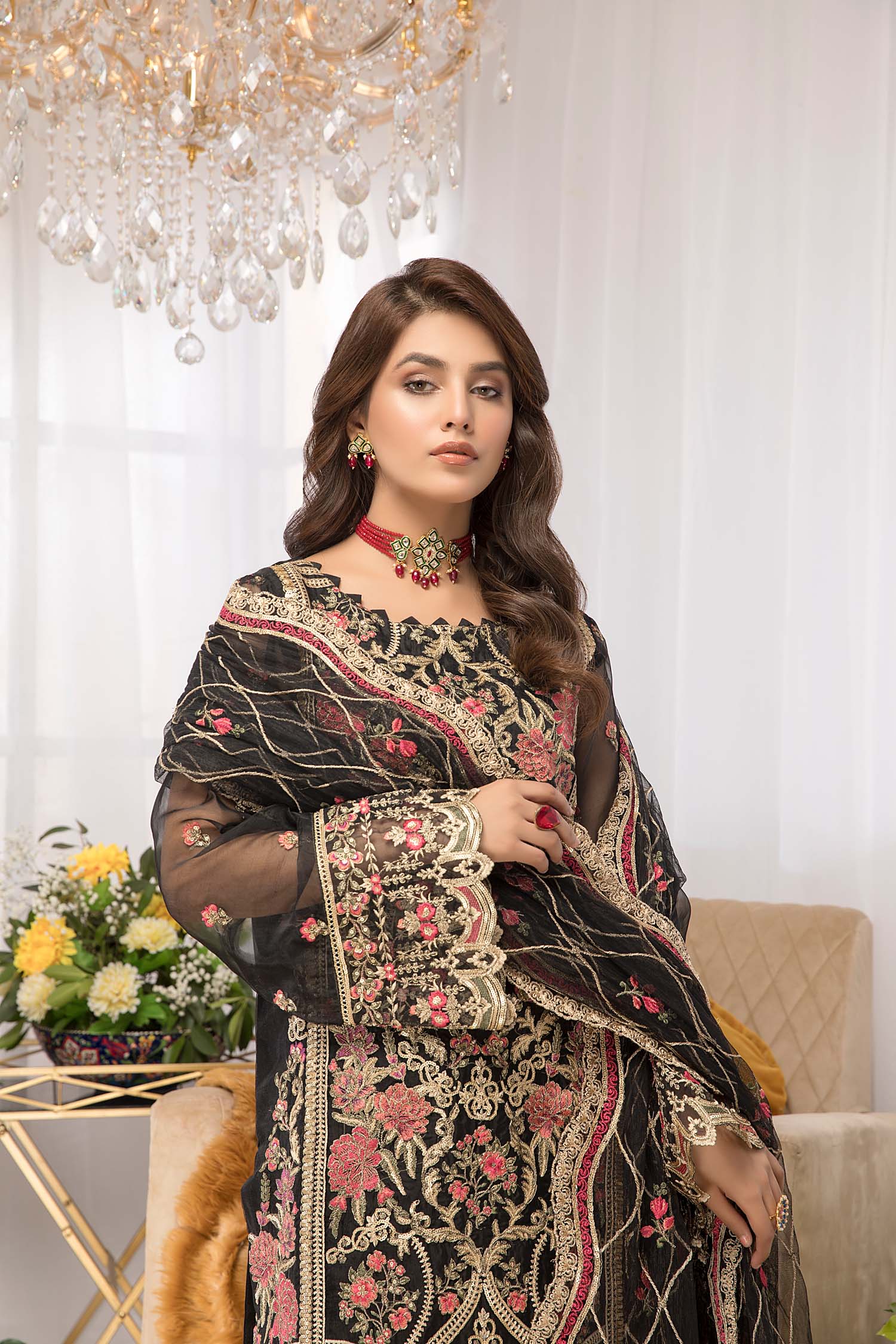 Black Bliss - Luxury Pret 4PC - Image 4