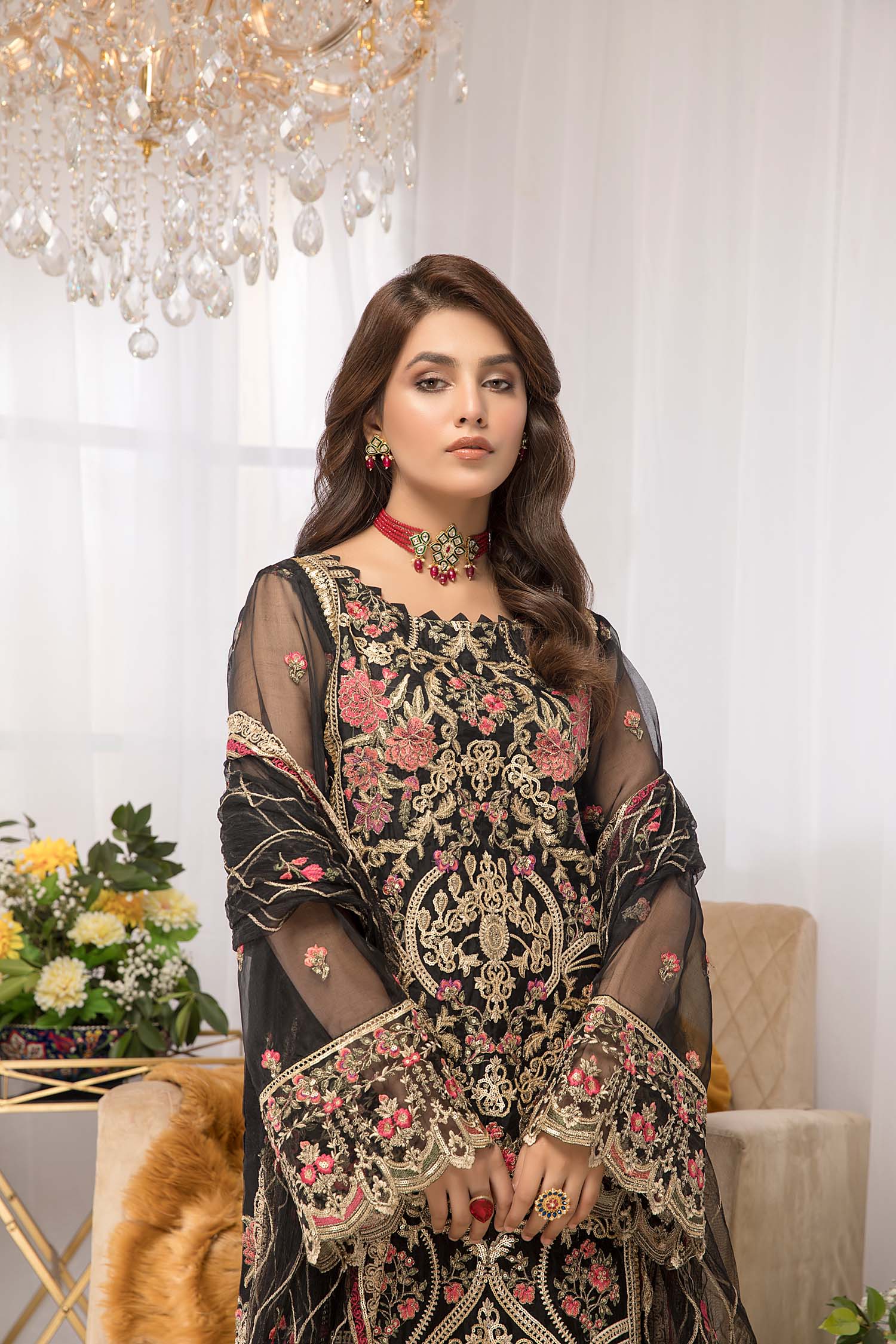 Black Bliss - Luxury Pret 4PC - Image 5