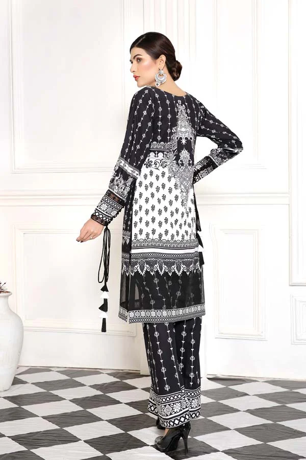 Black Charm - Digital Printed Cambric 2PC - Image 2