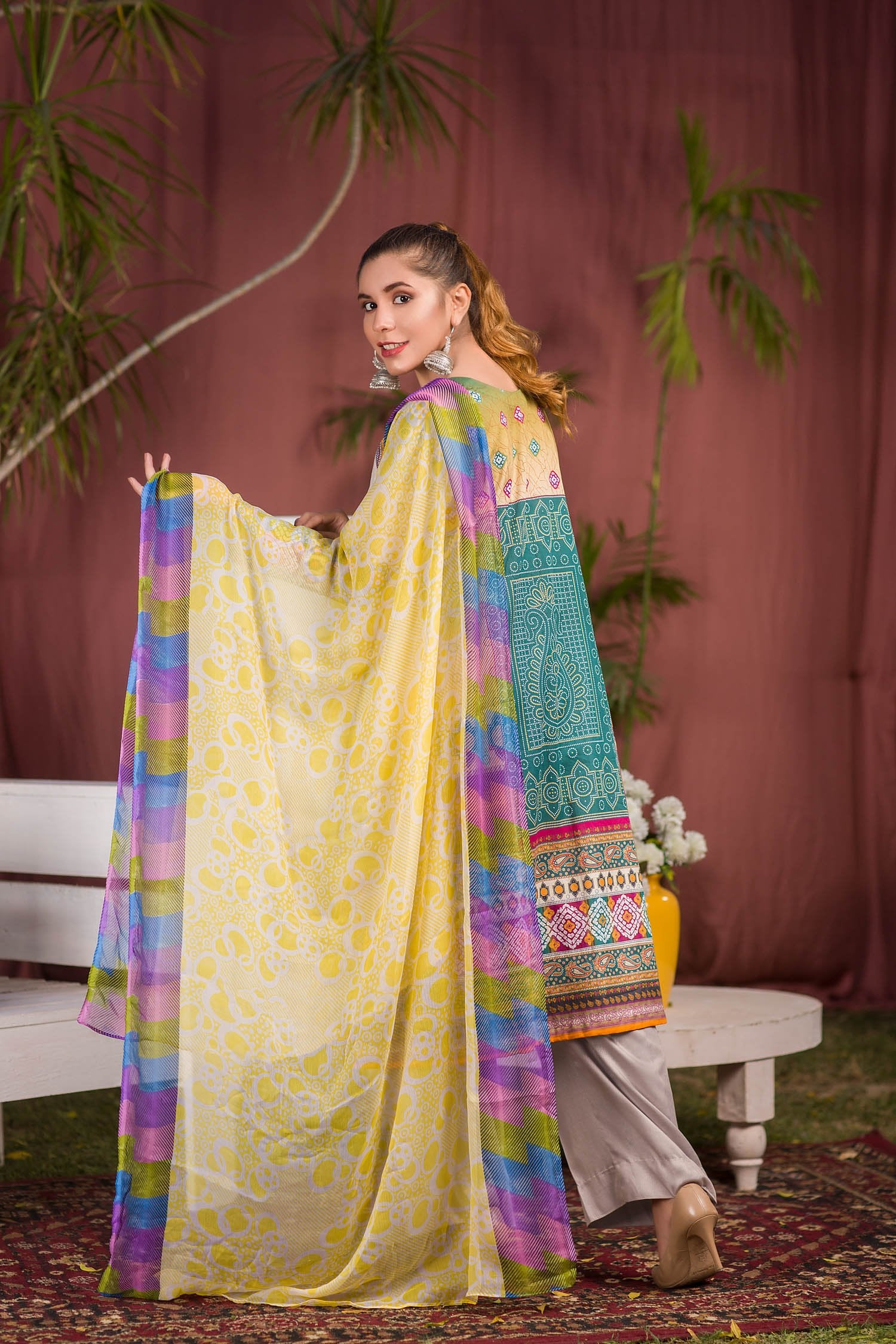 Blaire - Digital Printed & Embroidered Lawn 3PC - Image 2