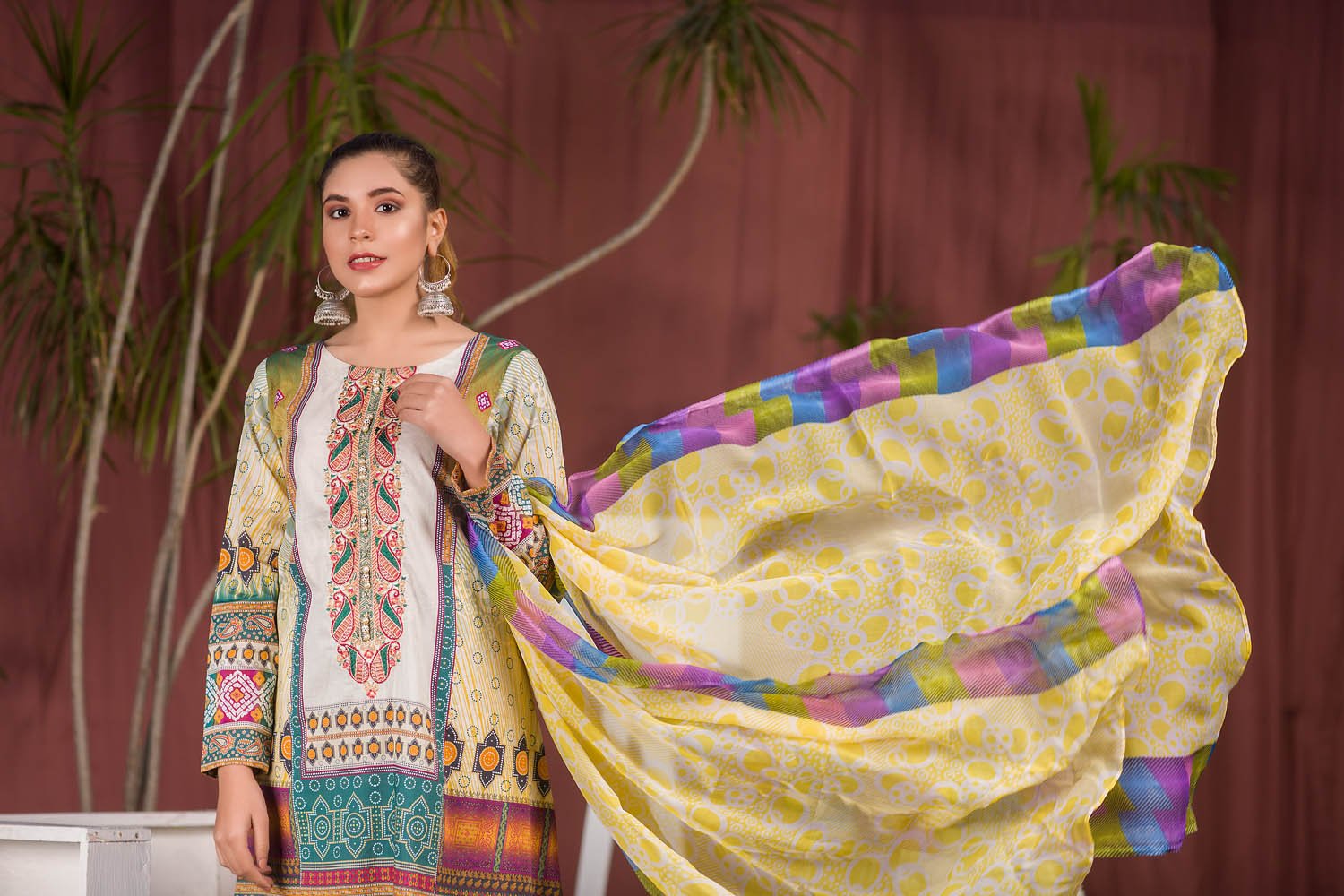 Blaire - Digital Printed & Embroidered Lawn 3PC - Image 3