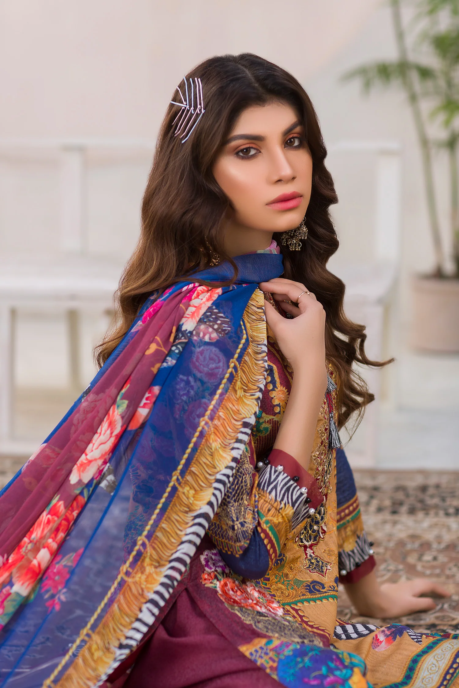 Blissa - Digital Embroidered Lawn Karandi - Image 3