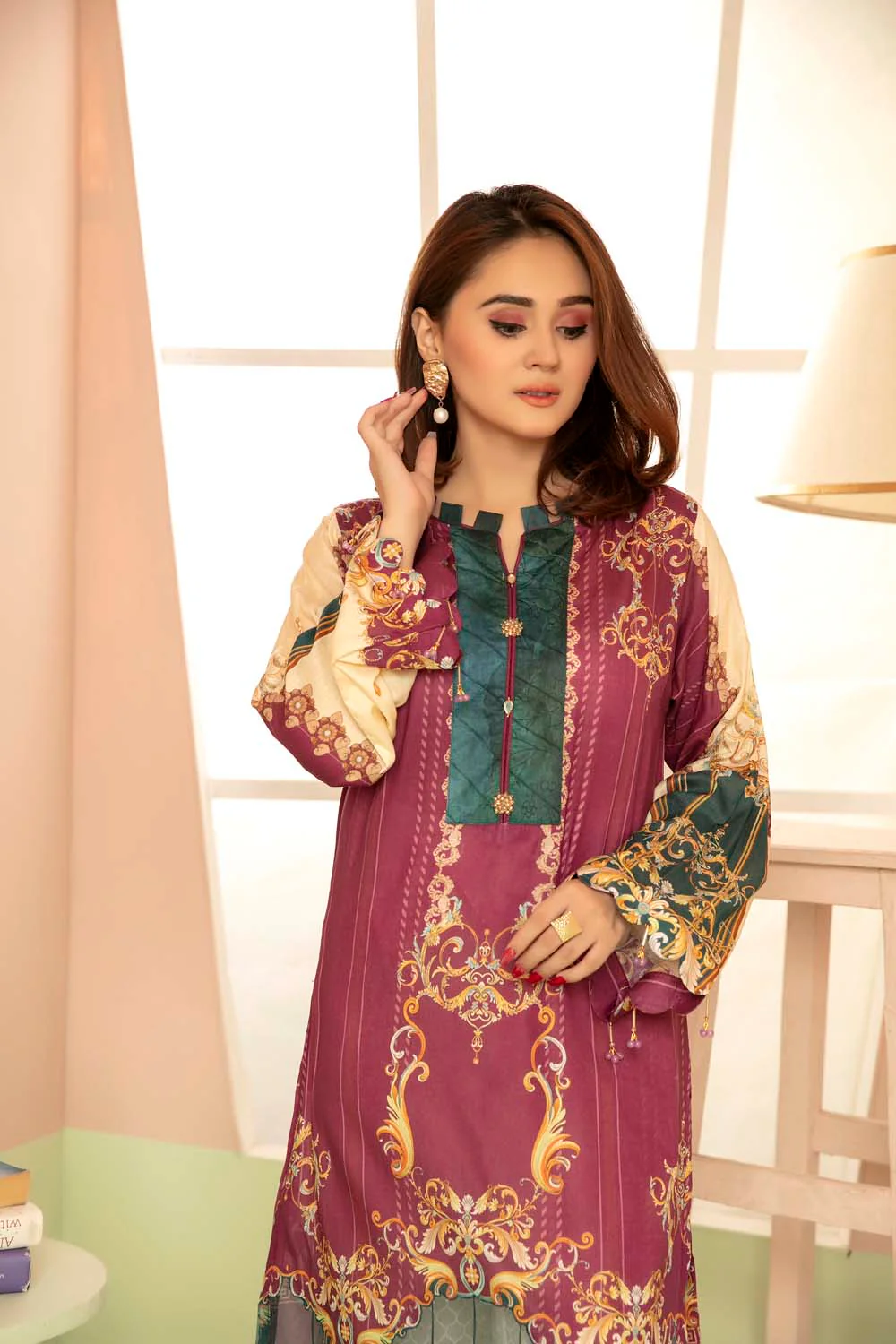 Blister - Printed Stitch Kurti - Image 2