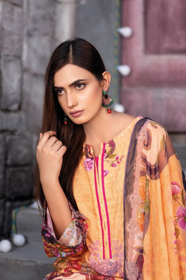 Blossom- Digital Sequin Chickenkari Viscose - Image 3
