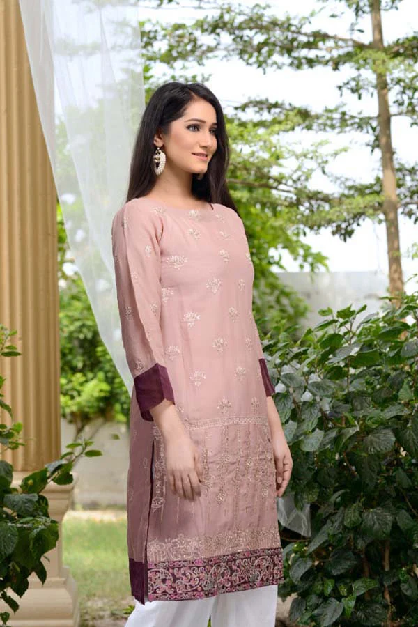 Blossom - Stitched Embroidered Swiss Shirt - Image 3