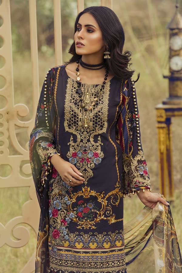 Blue Yond Infinity - Silk Karandi Festive Collection - Image 2