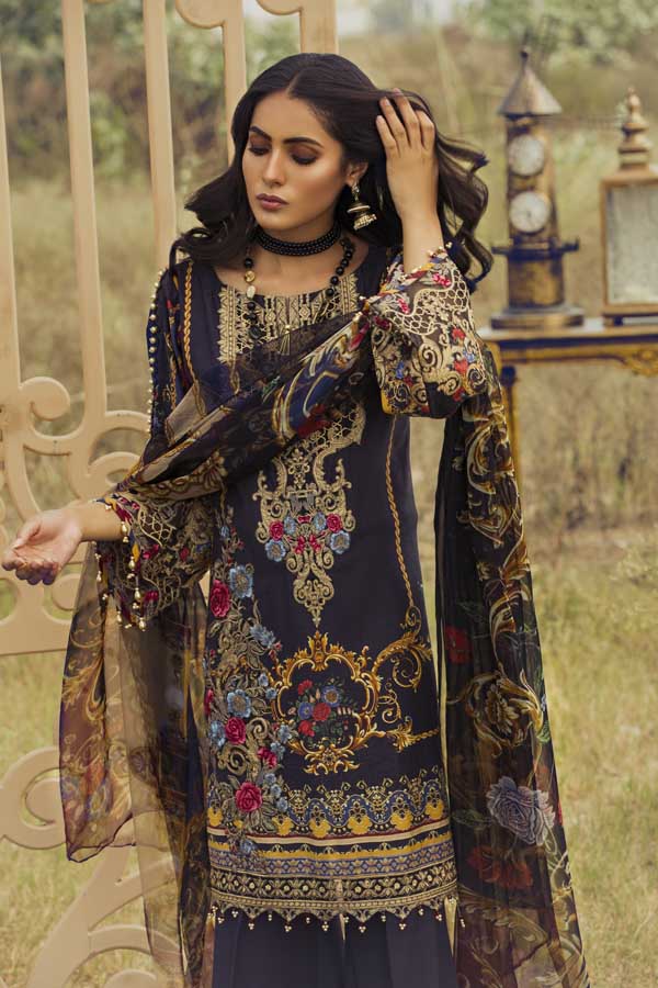 Blue Yond Infinity - Silk Karandi Festive Collection - Image 4