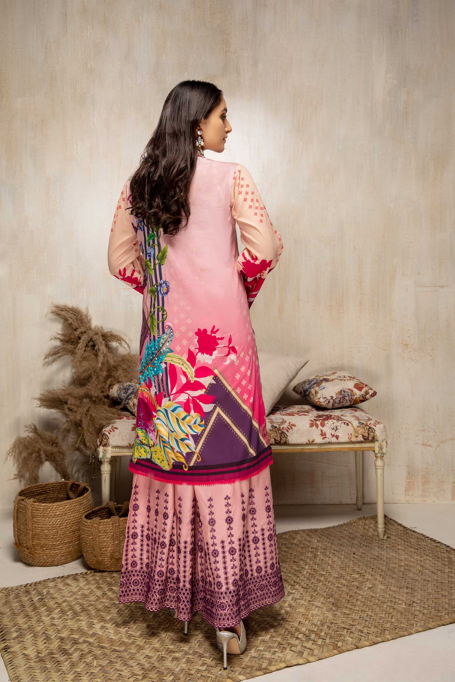Blush - Digital Printed Lawn 2 piece - Image 3