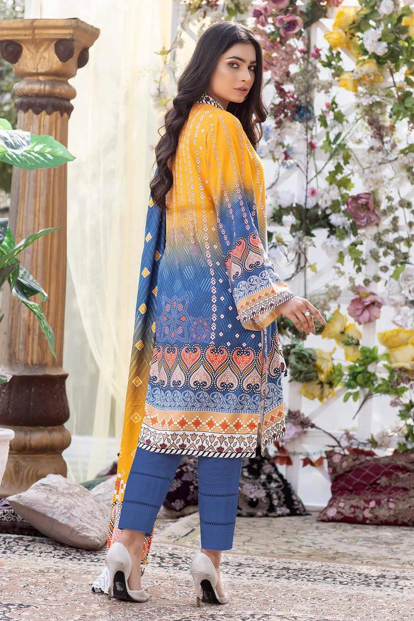 Boulder - Stitched Digital Printed Linen 3PC - Image 2