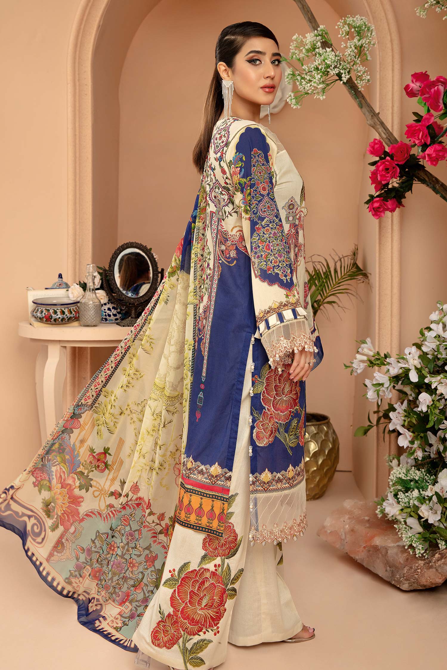 Bounty Buzz - Digital Printed & Embroidered 3PC - Image 2