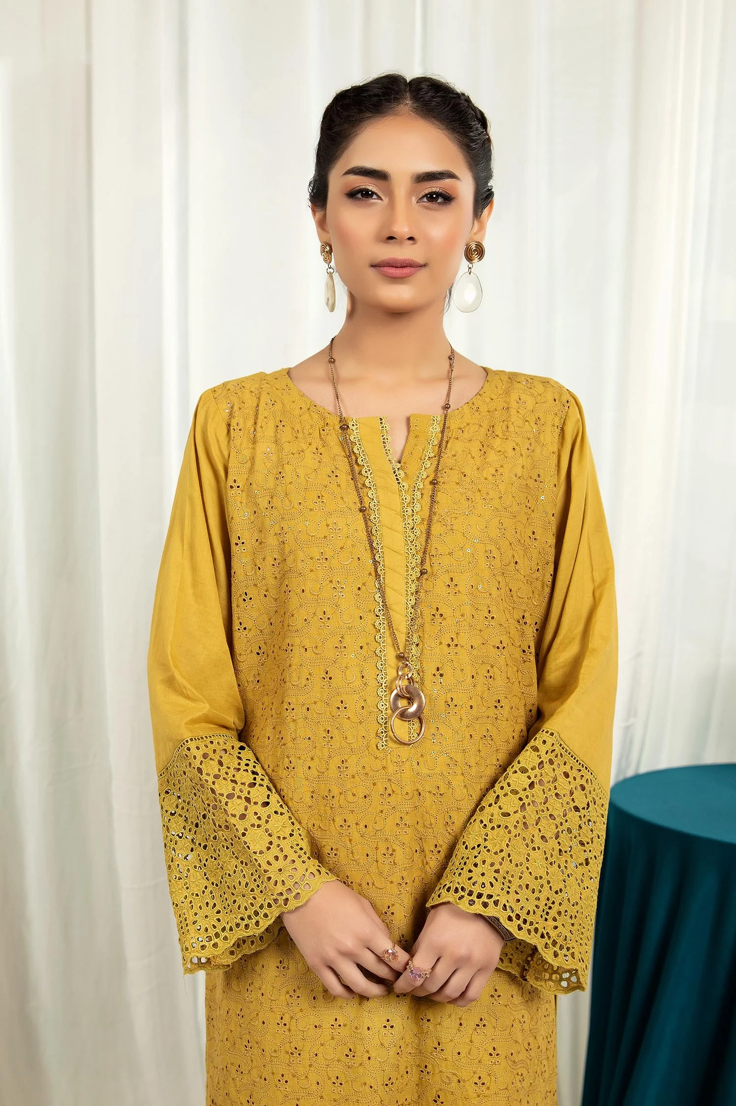 Brandy Punch - Embroidered Stitch Chikankari Kurti - Image 3