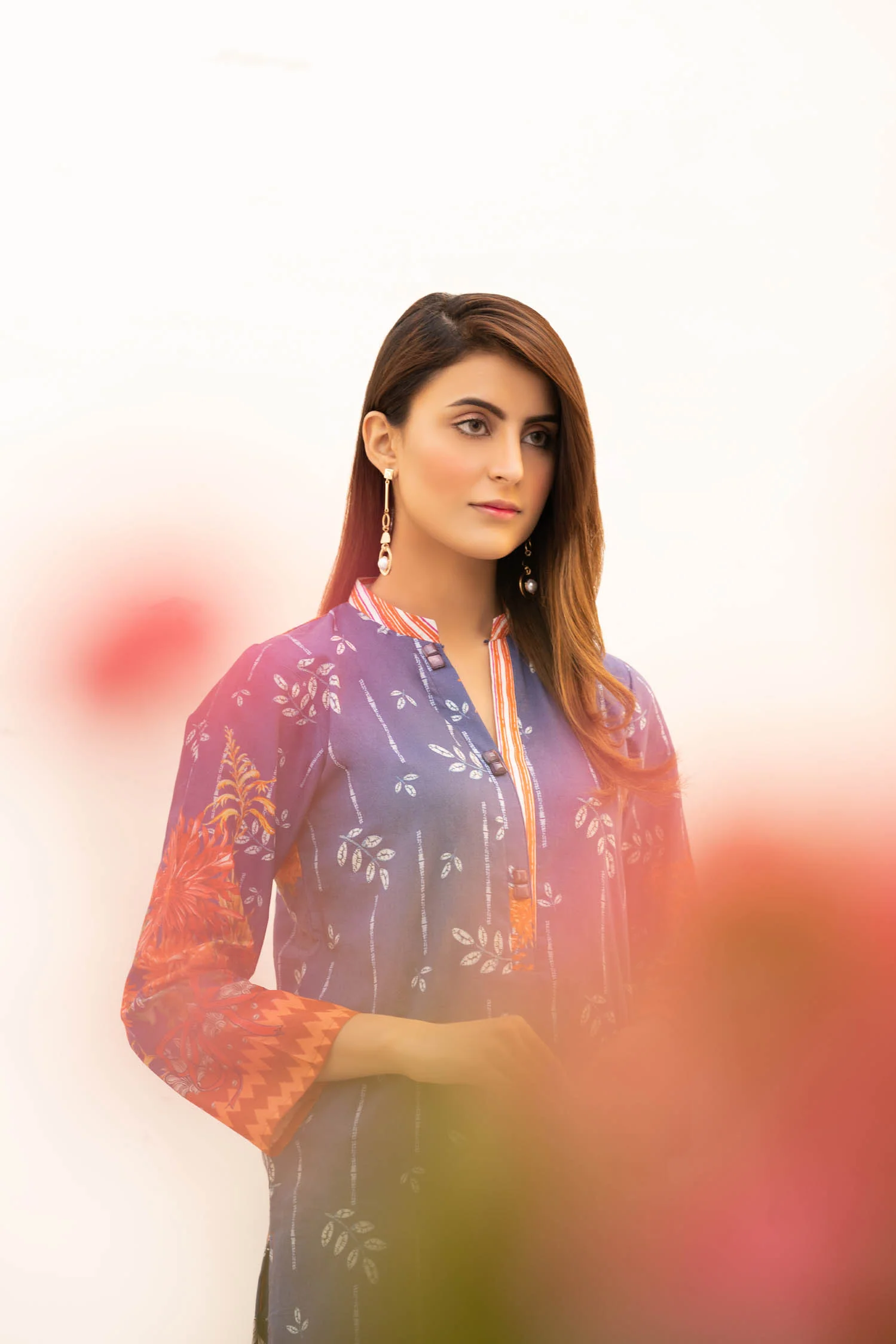 Brontes - Digital Printed Stitched Lawn Kurti - Image 3