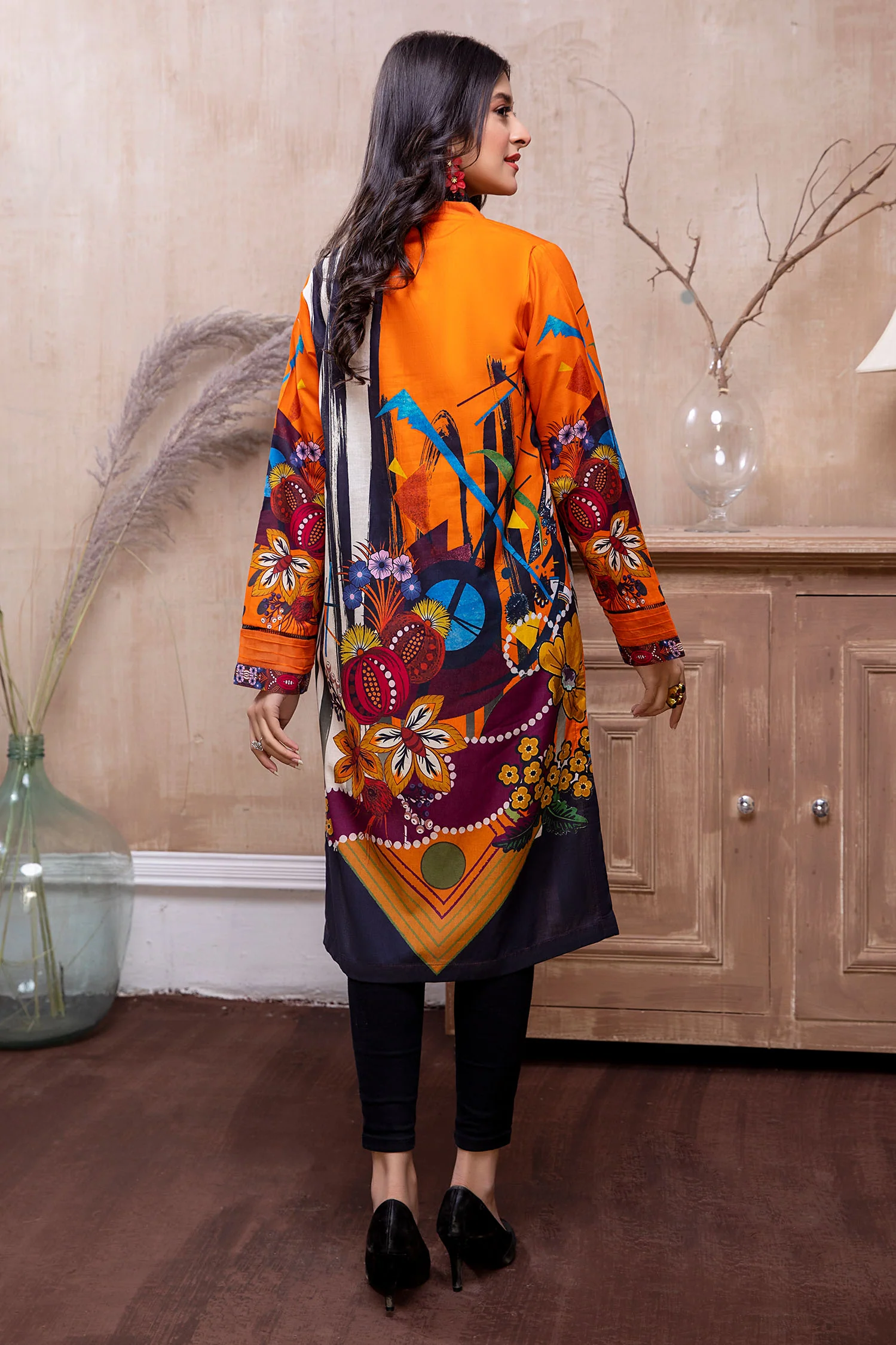 Bush Lily - Printed Cambric Stitched Kurti - Image 2