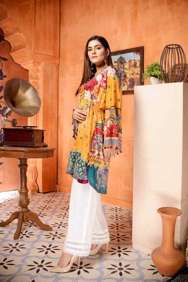 Butter Clip - Digital Mesuri Lawn Unstitch Shirt - Image 2