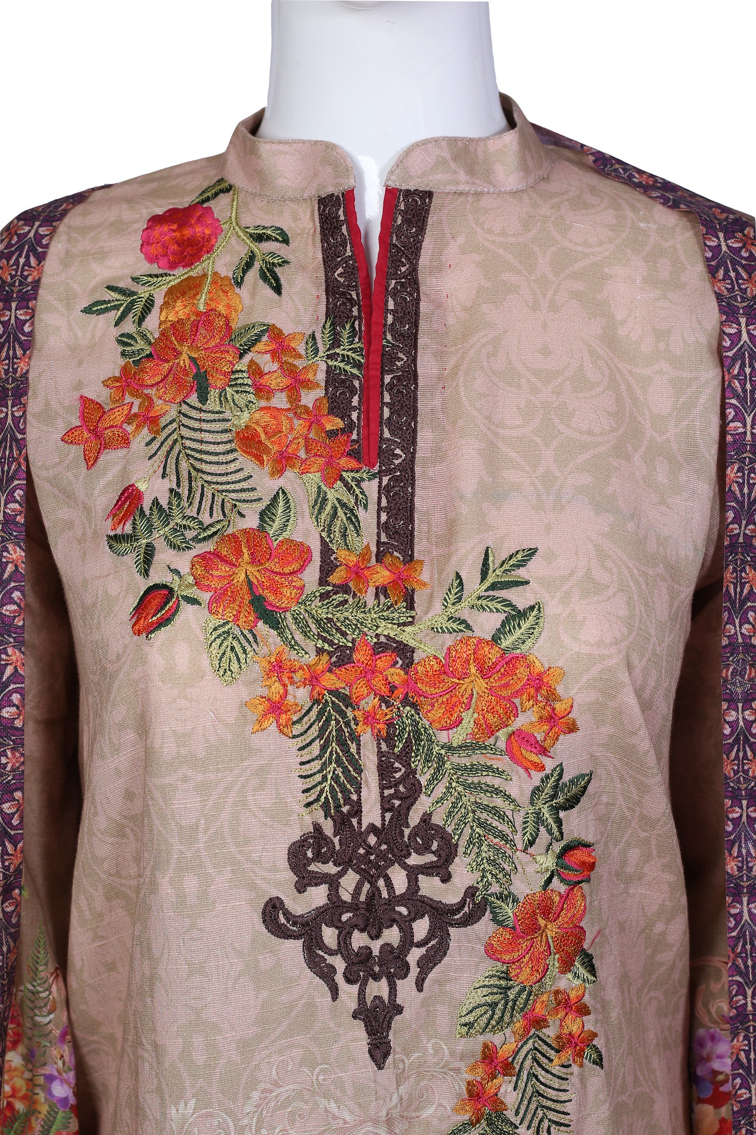 Cactus - Stitch 2PC Embroidered Khaddar - Image 3