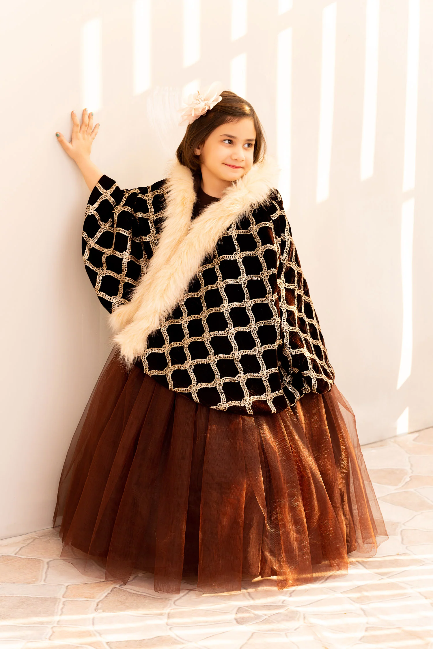 Cape Shawl & Net Maxi - Image 2