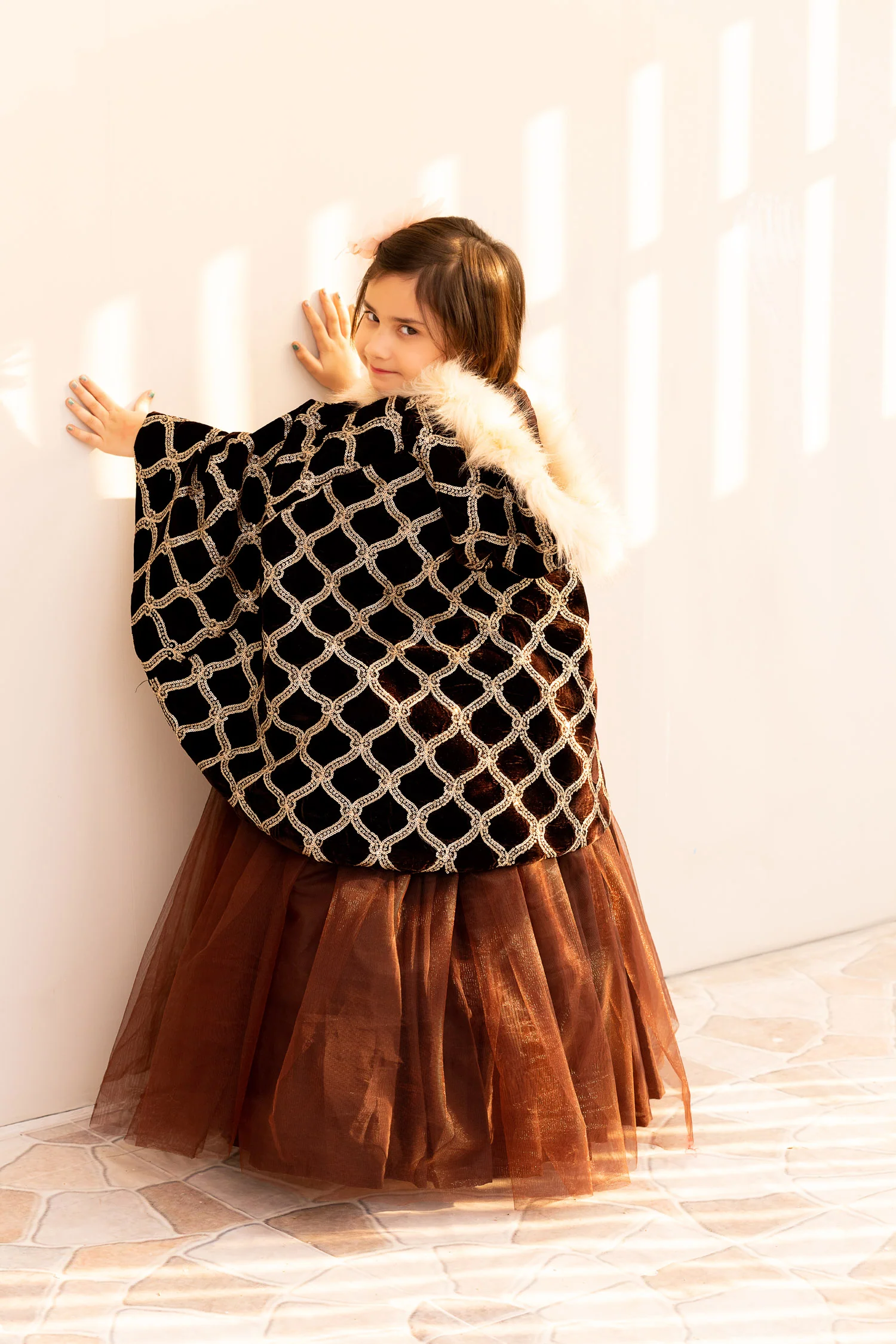 Cape Shawl & Net Maxi - Image 3