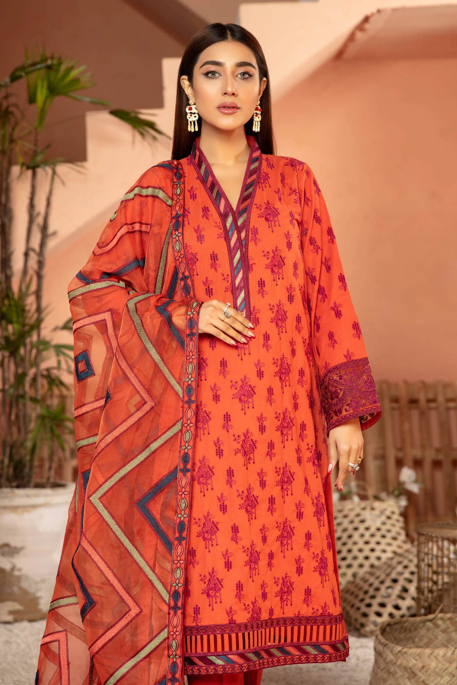 Cardinal - Embroidered Lawn Stitched 3PC - Image 3