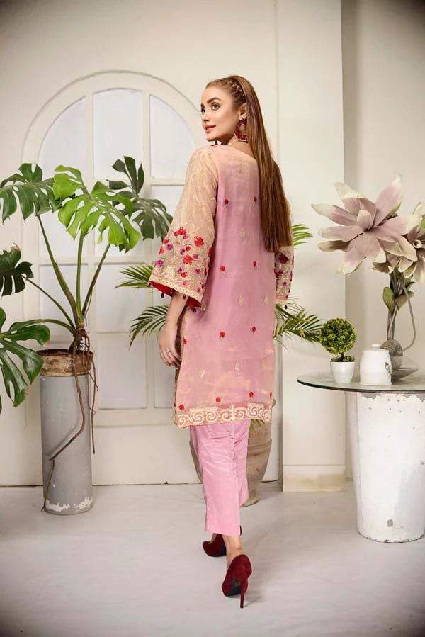 Careys Pink - Embroidered Mesuri 2 Piece - Image 3