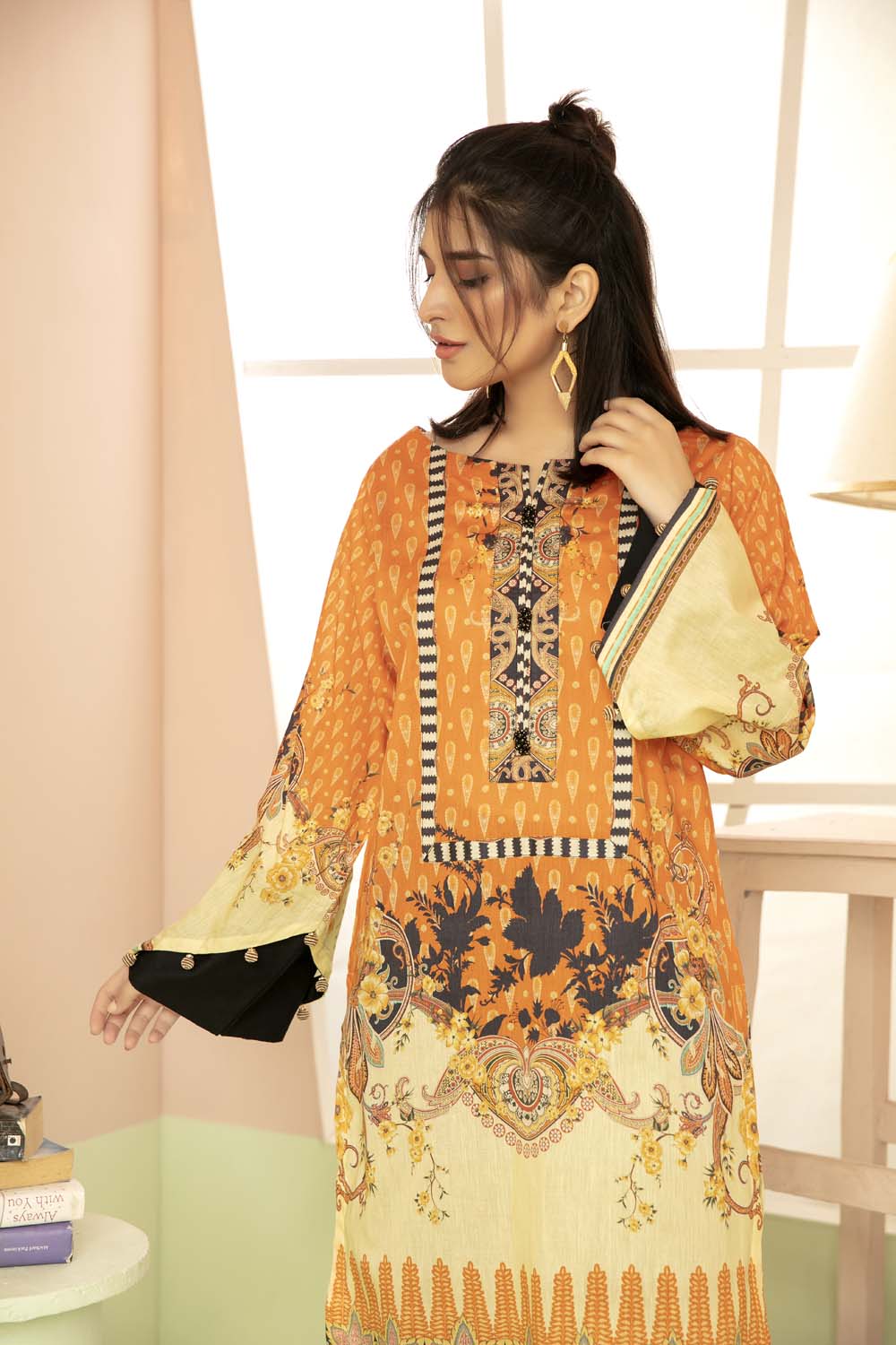 Carimbd - Printed Stitch Kurti - Image 3