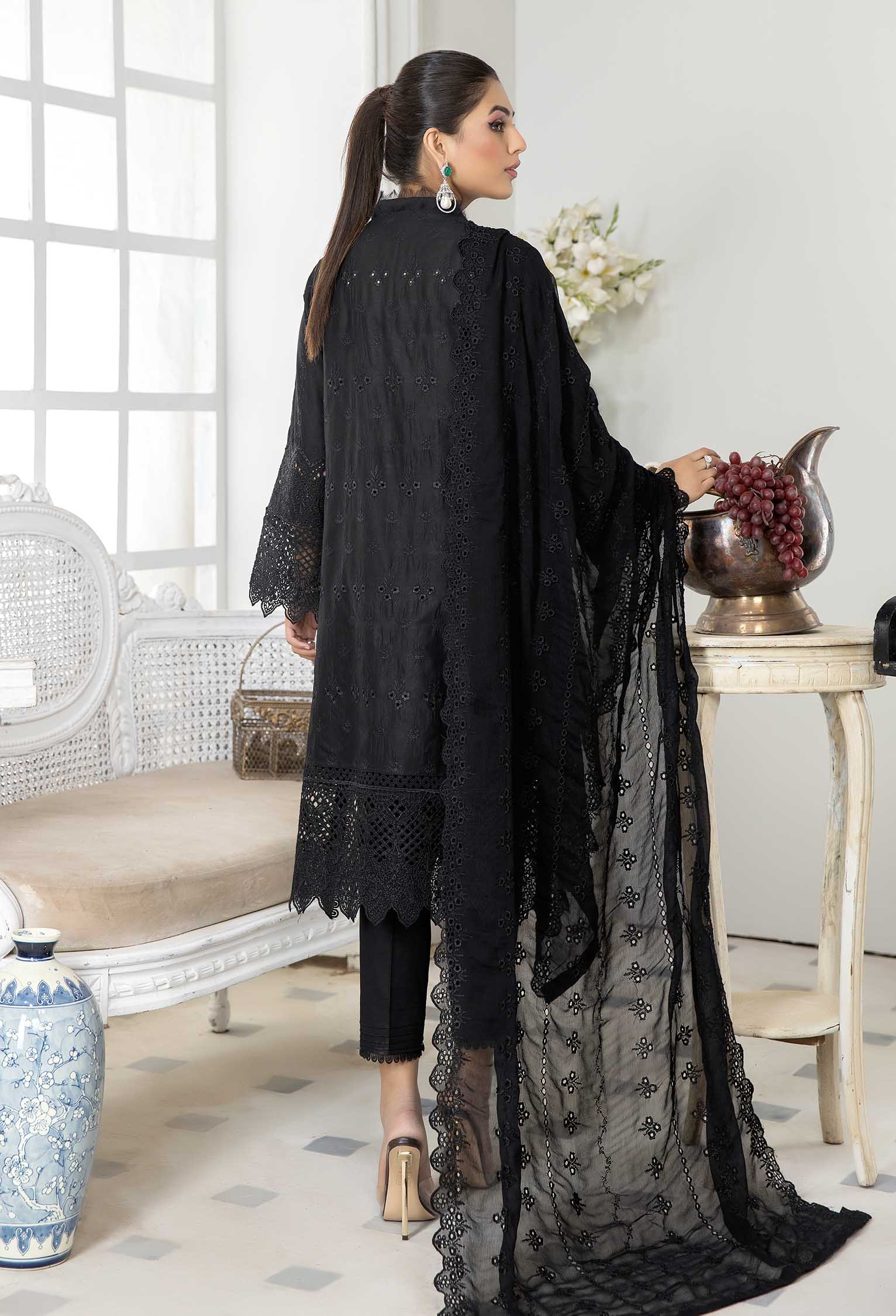 Catchy Black - Exclusive Schiffli Pret - Image 2
