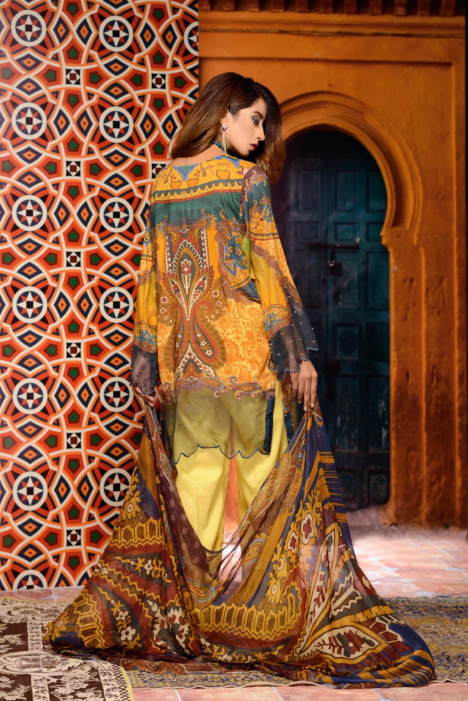 Cathan - Digital Printed and Embroidered Lawn 3PC - Image 2