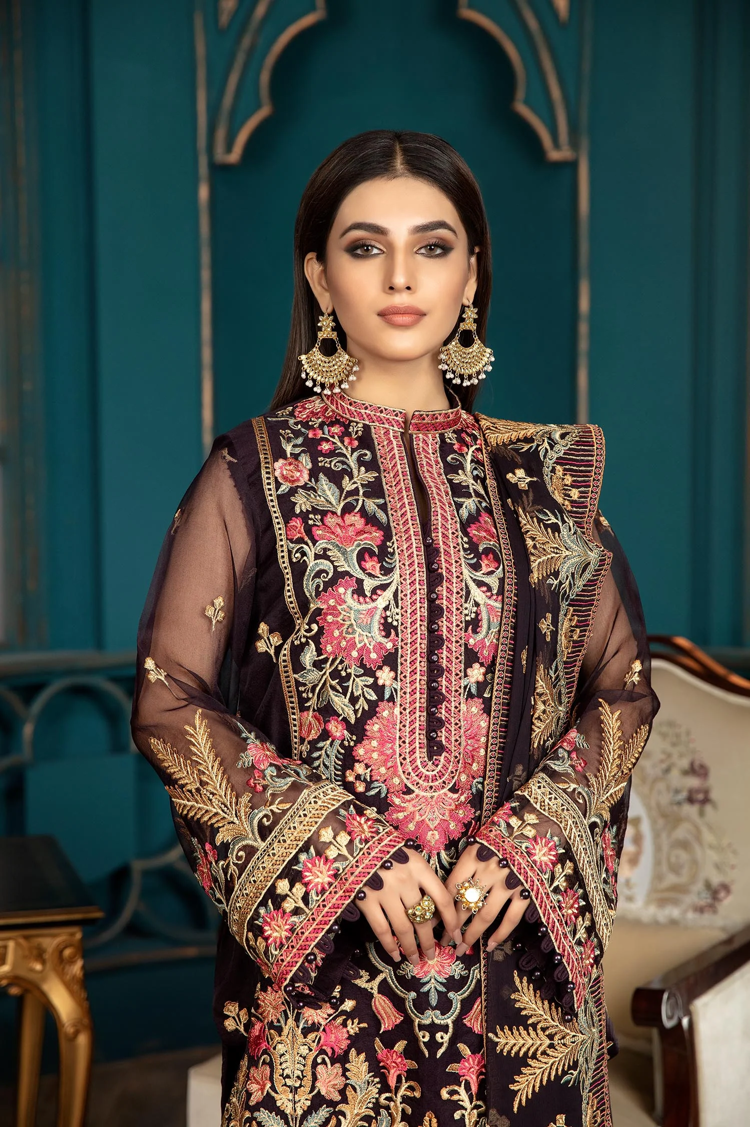 Cedar Wood - Luxury Pret 4PC - Image 3