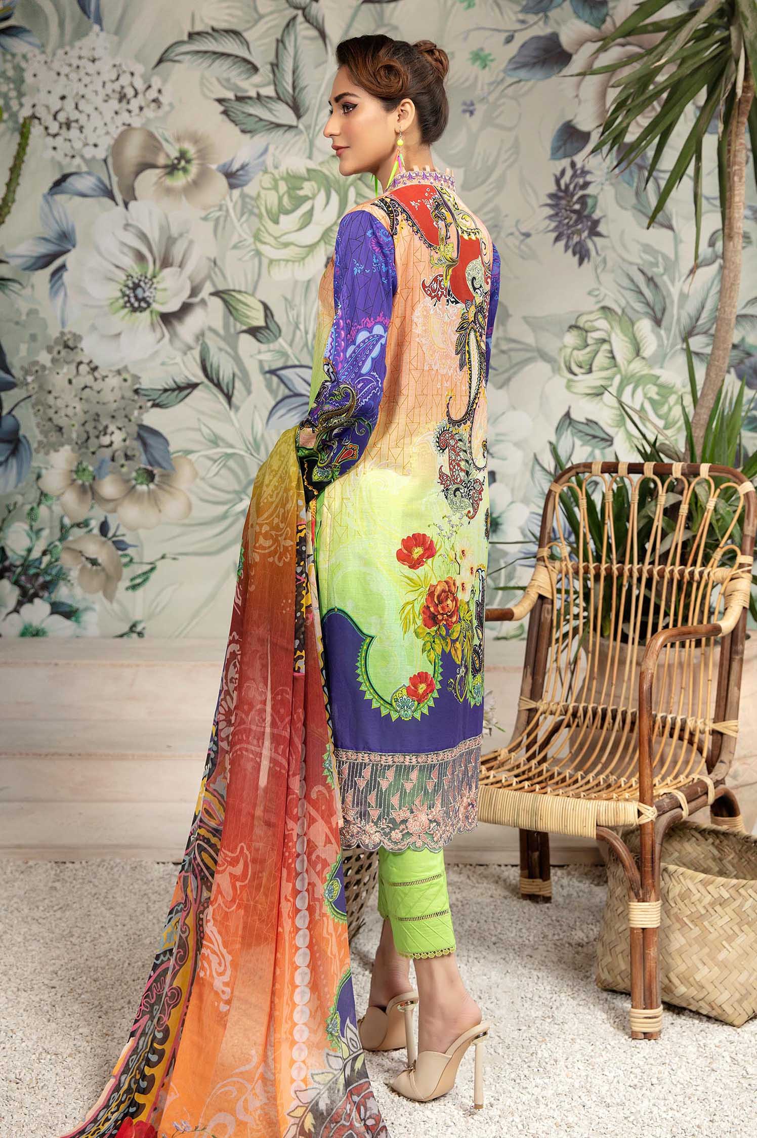 Celadon - Printed & Embroidered Lawn 3PC - Image 2
