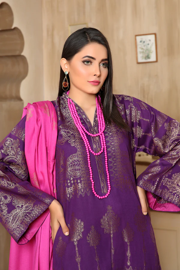 Cerise - Winter Jacquard 2 Piece Unstitch - Image 3